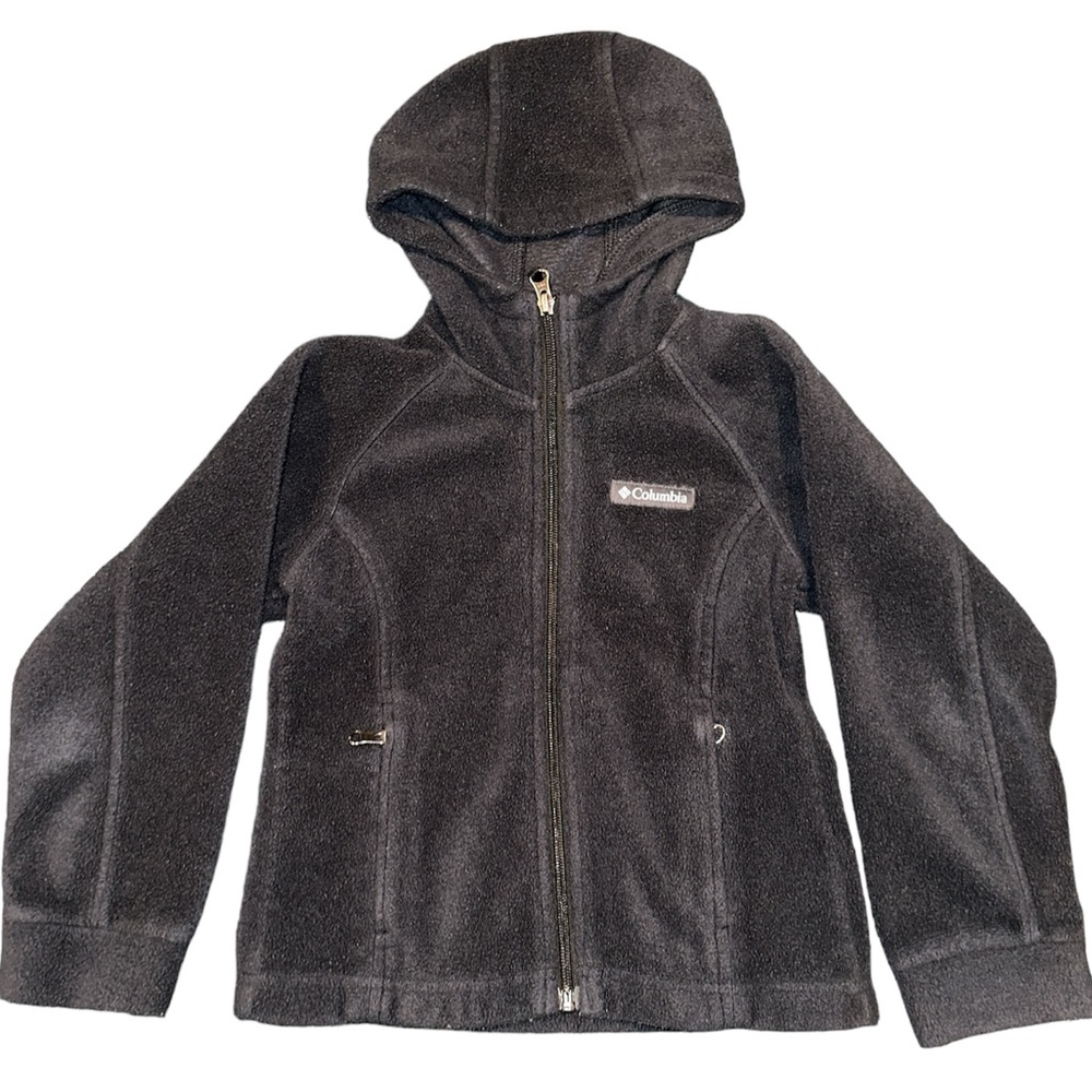 Columbia Girl Fleece Jacket with Hood EUC